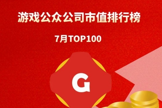 2023年7月中国游戏概念公司市值TOP100|百乐门百乐门百乐门百乐门百乐门游戏日报游戏公众公司市值排行榜